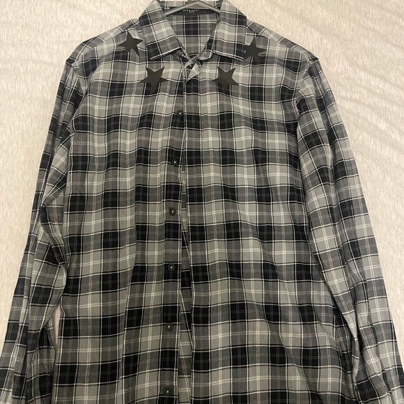 Givenchy Grey star plaid shirt - Picture 3 of 7